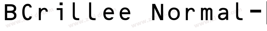 BCrillee Normal字体转换